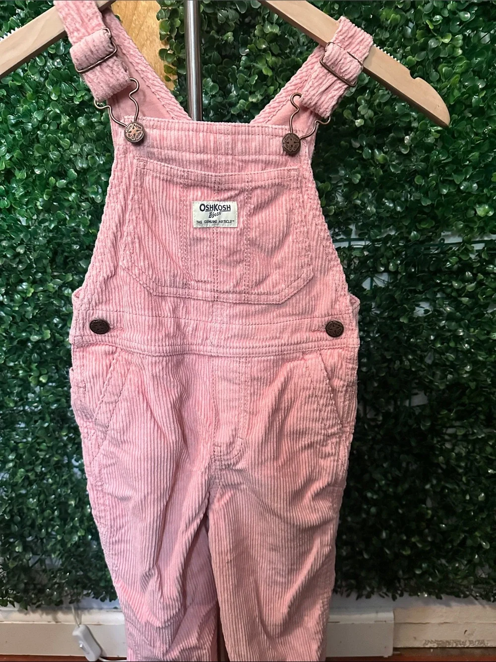 OshKosh B'gosh Rose Pink Corduroy Overalls for Kids